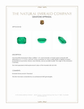 1.07 Ct. Emerald from Colombia Appraisal
