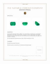 1.04 Ct. Emerald from Colombia Appraisal