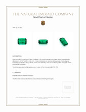 0.70 Ct. Emerald from Colombia Appraisal