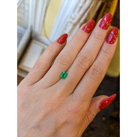 0.61 Ct. Emerald from Colombia Life Style