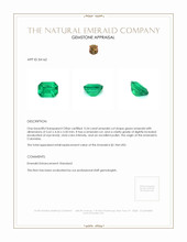 0.54 Ct. Emerald from Colombia Appraisal