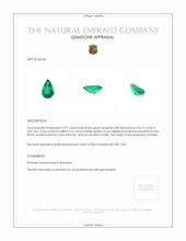 0.97 Ct. Emerald from Zambia Appraisal