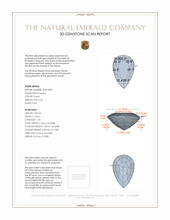 0.56 Ct. Emerald from Zambia 3 D Scan Report