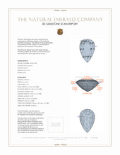 0.56 Ct. Emerald from Zambia 3 D Scan Report