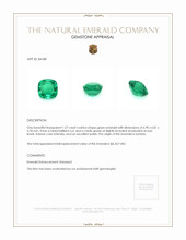 1.57 Ct. Emerald from Zambia Appraisal