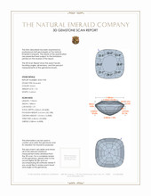 1.76 Ct. Emerald from Zambia 3 D Scan Report