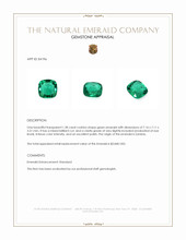 1.28 Ct. Emerald from Zambia Appraisal