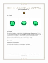 1.78 Ct. Emerald from Zambia Appraisal