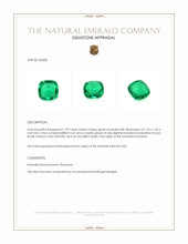 1.99 Ct. Emerald from Zambia Appraisal
