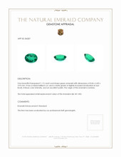 1.13 Ct. Emerald from Zambia Appraisal