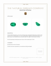 1.29 Ct. Emerald from Zambia Appraisal