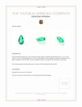 1.78 Ct. Emerald from Colombia Appraisal