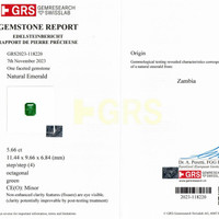 5.66 Ct. Emerald from Zambia Scan Report