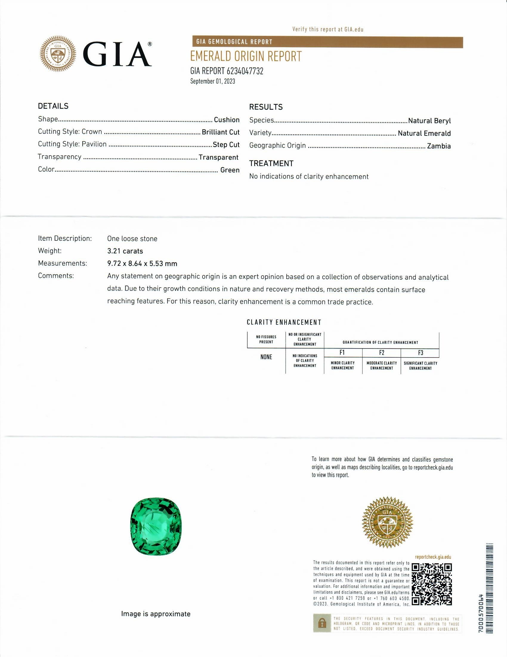 3.21 Ct. Emerald from Zambia
