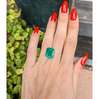 8.16 Ct. Emerald from Zambia Life Style
