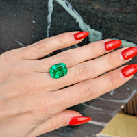 8.18 Ct. Emerald from Zambia Life Style