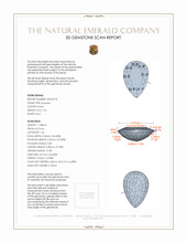 1.96 Ct. Emerald from Zambia 3 D Scan Report