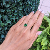 2.10 Ct. Cabochon Emerald from Zambia Life Style