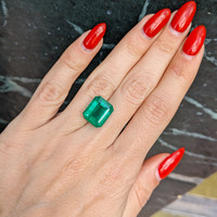 7.81 Ct. Emerald from Zambia Life Style