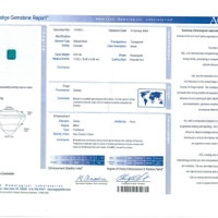 5.87 Ct. Emerald from Zambia Scan Report