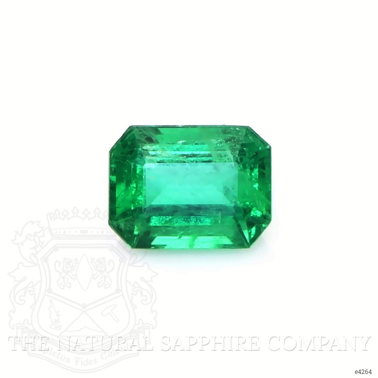 Three Stone Emerald Ring 1.92 Ct., 18K White Gold