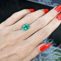 3.32 Ct. Emerald from Zambia Life Style