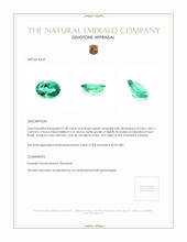 0.60 Ct. Emerald from Zambia Appraisal
