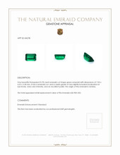 0.78 Ct. Emerald from Zambia Appraisal