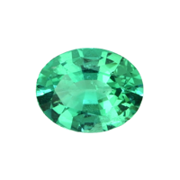 Antique Style Emerald Ring 2.20 Ct., 18K White Gold Combination Stone