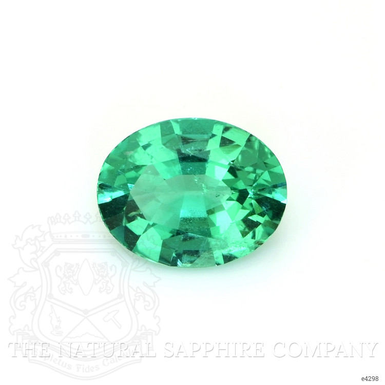 Antique Style Emerald Ring 2.20 Ct., 18K White Gold