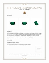 0.46 Ct. Emerald from Zambia Appraisal