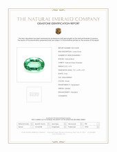 0.74 Ct. Emerald from Zambia Scan Report