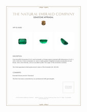 0.55 Ct. Emerald from Zambia Appraisal