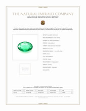 0.62 Ct. Emerald from Zambia Scan Report