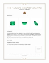 0.43 Ct. Emerald from Colombia Appraisal