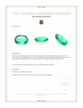 0.54 Ct. Emerald from Zambia Appraisal