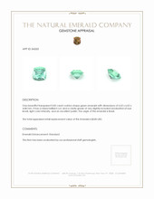0.82 Ct. Emerald from Brazil Appraisal