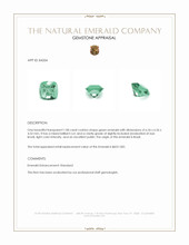 1.08 Ct. Emerald from Brazil Appraisal