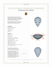2.24 Ct. Emerald from Zambia 3 D Scan Report