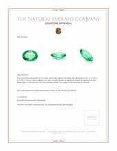 0.72 Ct. Emerald from Zambia Appraisal