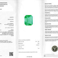 11.48 Ct. Emerald from Colombia Scan Report