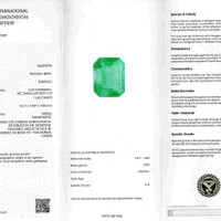 11.48 Ct. Emerald from Colombia Scan Report