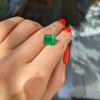 3.89 Ct. Emerald from Zambia Life Style