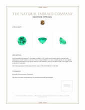 2.59 Ct. Emerald from Colombia Appraisal