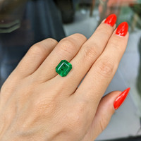 3.77 Ct. Emerald from Zambia Life Style