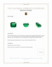 5.43 Ct. Emerald from Zambia Appraisal