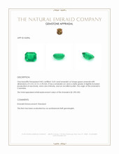 0.43 Ct. Emerald from Colombia Appraisal