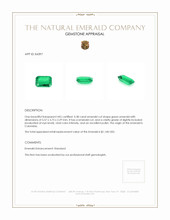 0.38 Ct. Emerald from Colombia Appraisal