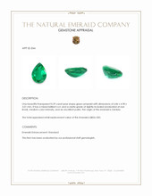 0.59 Ct. Emerald from Zambia Appraisal
