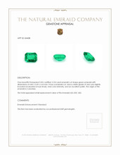 0.34 Ct. Emerald from Colombia Appraisal